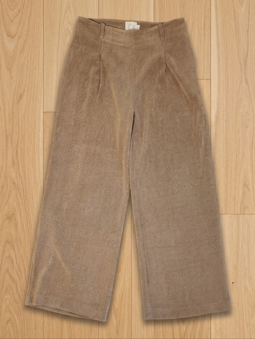 Lili Sidonio Molly Bracken Anthropologie Wide Leg Trouser Camel Corduroy Large